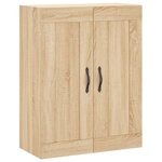 vidaXL Buffet haut Chêne sonoma 69 5x34x180 cm Bois d'ingénierie