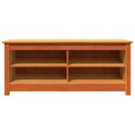 vidaXL Banc de rangement Brun cire 110 x 38 x 45 5 cm Pin massif