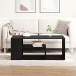 Table basse vidaXL Noir Chêne 100x50x40 cm Bois d'ingénierie