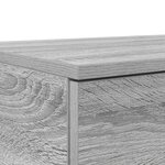 Tiroirs de lit vidaXL Gris Sonoma 200x36 5x16 5 cm en bois aggloméré