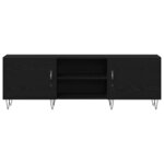 vidaXL Ensemble meuble TV Montage mural Chêne noir 150 x 30 x 50 cm