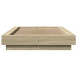 vidaXL Cadre de lit sans matelas chêne sonoma 90x190 cm