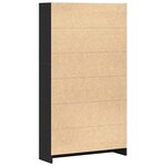 vidaXL Bibliothèque à 4 niveaux chêne noir 80x24x143 cm