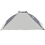 vidaXL Tente de plage gris 268x223x125 cm 185T polyester
