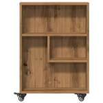 vidaXL Chariot de rangement étroit chêne artisanal bois d'ingénierie