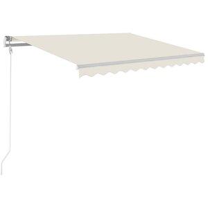 vidaXL Auvent rétractable automatique 300x250 cm Crème