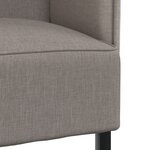 vidaXL Sofa à Dossier Haut Taupe 109x56x121 cm Tissu