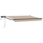 vidaXL Store rétractable manuel avec LEDs 3 x 2 5 m