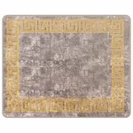 vidaXL Coureur de Tapis MARSA Gris 80 x 100 cm Polyester et PVC