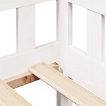 vidaXL Lit de jour et tiroirs sans matelas blanc 80x200 cm bois massif