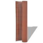 Vidaxl clôture de jardin double face pvc 150 x 300 cm marron
