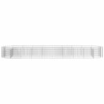 vidaXL Lit surélevé à gabion Fer galvanisé 500x100x50 cm