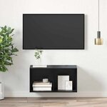vidaXL Cabinet TV Chêne noir 37 x 37 x 72 cm Bois d'ingénierie