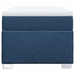 vidaXL Sommier à lattes de lit avec matelas Bleu 90x200 cm Tissu
