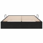vidaXL Lit de Rangement avec tête de lit Noir 135 x 190 cm Velours