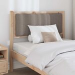 vidaXL Tête de lit capitonnée avec tête de lit Marron 90 cm Pin massif