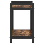 vidaXL Étagère Chêne fumé 40 x 30 x 50 cm Bois d'ingénierie