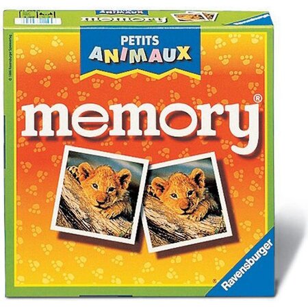 Grand memory petits animaux - jeu éducatif classique - jeu de mémoire - découverte des animaux - ravensburger-des 4 ans