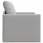 vidaXL Canapé-lit avec coussin Gris nuage 74 x 77 x 81 cm tissu