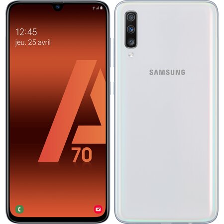 Samsung galaxy a70 dual sim - blanc - 128 go - très bon état