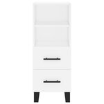 vidaXL Buffet haut Blanc 34 5x34x180 cm Bois d'ingénierie