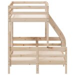 vidaXL Lit superposé 90x200/120x200 cm bois de pin massif