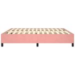VidaXL Cadre de lit sans matelas rose 180x200 cm velours