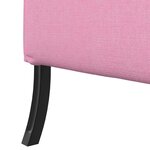 vidaXL Canapé à Haut Dossier Rose 109 x 56 x 121 cm tissu