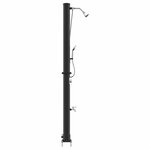 vidaXL Douche solaire extérieure Noir 217 cm PVC  aluminium