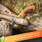 GRÜNTEK Scie d'élagage pliante ZANDER 410 mm