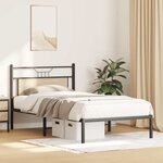 vidaXL Cadre de lit sans matelas chêne sonoma 100x200 cm