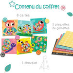 Jeu créatif - Tableaux feutrine à décorer - 6 tableaux - Dès 3 ans - Activité manuelle