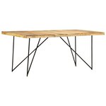 vidaXL Table de salle à manger 180x90x76 cm Bois de manguier massif