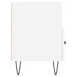 vidaXL Meuble TV Blanc 80x36x50 cm Bois d'ingénierie