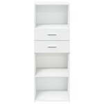 vidaXL Buffet haut blanc 45x42 5x124 cm bois d'ingénierie