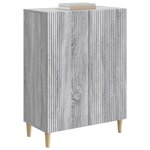 vidaXL Buffet Sonoma gris 66 x 34 5 x 90 cm Bois d'ingénierie