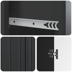 vidaXL Buffet Noir 66 x 34 5 x 92 cm Bois d'ingénierie