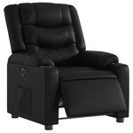 vidaXL Fauteuil inclinable électrique Noir Similicuir