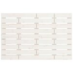 vidaXL Tête de lit murale Blanc 106x3x63 cm Bois massif de pin