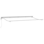 vidaXL Auvent Rétractable Vert et blanc 400x200 cm