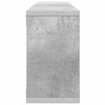 vidaXL Étagères cube murales 2 Pièces gris béton bois d'ingénierie
