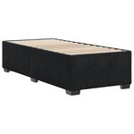 vidaXL Cadre de lit sans matelas noir 90x200 cm velours