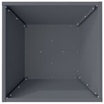 vidaXL Ensemble de Planteurs en Plastique Anthracite Plastique