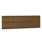 vidaXL Tête de lit murale Marron miel 185x3x60 cm Bois massif de pin
