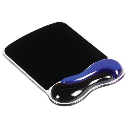 Kensington tapis de souris duo gel bleu et noir