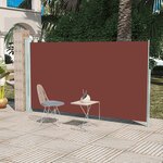 vidaXL Auvent latéral rétractable de patio 160x300 cm Marron