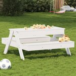 vidaXL Table de pique-nique avec bac à sable pour enfants pin massif