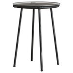 vidaXL Ensemble de salle à manger pour jardin 3 Pièces Noir  Anthracite