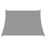 vidaXL Voile d'ombre 3 / 4 x 3 m HDPE Rectangulaire Anthracite et blanc