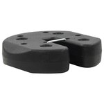 vidaXL Poids pour belvédère 4 Pièces Noir 220x50 mm Béton